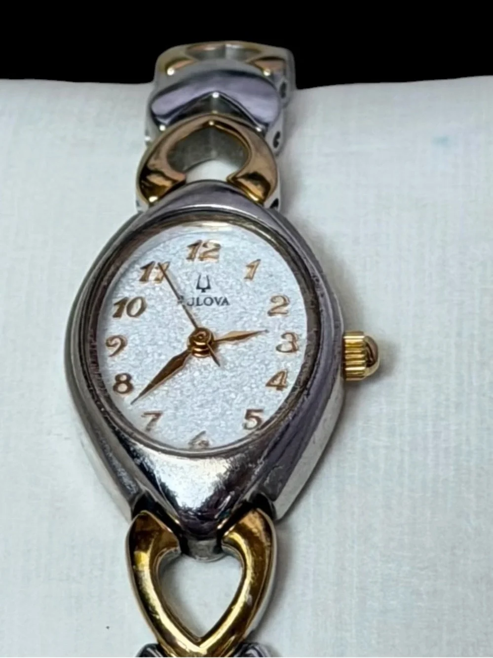 Bulova Women's Classic Two-Tone Heart Link Bracelet Watch